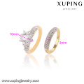 13728 Xuping joyas Pareja Anillo de circón Anillo de fábrica de alta calidad Anillo MOQ bajo en tamaño EE.UU. 7 8 9